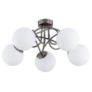 LAMPA SUFITOWA ALFA BANKO CZARNY CHROM 5xE14 / 63202