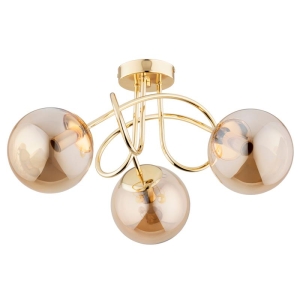 LAMPA SUFITOWA ALFA BANKO ZŁOTA 3xE14/ 62365