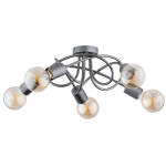 LAMPA SUFITOWA ALFA BOSTON SREBRNA 5xE27 / 63193