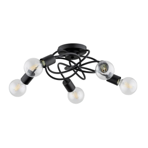 LAMPA SUFITOWA ALFA MAXIS CZARNA 5xE27 / 63198