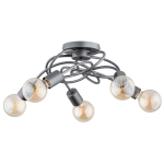 LAMPA SUFITOWA ALFA MAXIS SREBRNA 5xE27 / 63199