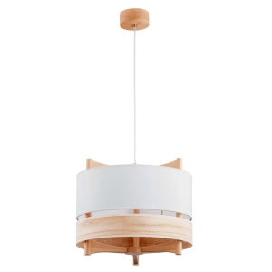 LAMPA WISZĄCA ALFA GALDI DUET DREWNIANA 1xE27 / 61296