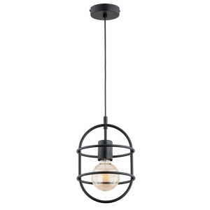 LAMPA WISZĄCA ALFA JUNO CZARNA 1xE27  / 61283
