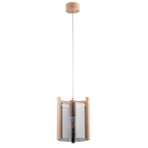 LAMPA WISZĄCA ALFA LOZANA DREWNIANA 1xE27 / 61288