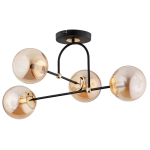 LAMPA SUFITOWA ALFA ALERSY CZARNA 4xE14 / 63191