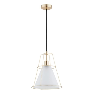 LAMPA WISZĄCA ALFA BOMI GLASS ZŁOTA 1xE27 / 61280