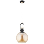LAMPA WISZĄCA ALFA MOVENA CZARNO-ZŁOTA 1xE27 / 61275