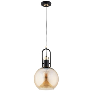 LAMPA WISZĄCA ALFA MOVENA CZARNO-ZŁOTA 1xE27 / 61275