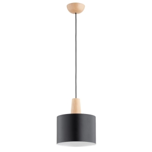 LAMPA WISZĄCA ALFA JUTA DREWNIANA 1xE27 / 61265