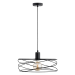 LAMPA WISZĄCA ALFA DIUK BIG CZARNA 1xE27 / 61260