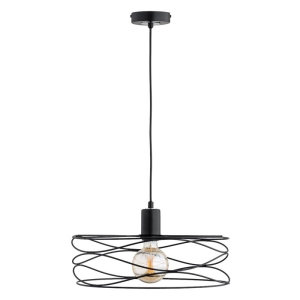 LAMPA WISZĄCA ALFA DIUK BIG CZARNA 1xE27 / 61260