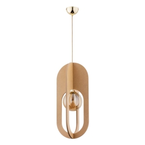 LAMPA WISZĄCA ALFA TERRA DREWNIANA 1xE14 / 61261