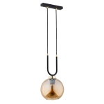 LAMPA WISZĄCA ALFA GEMMA MIX 200 CZARNO-ZŁOTA 1xE27 / 61256