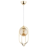 LAMPA WISZĄCA ALFA BINAR TOP ZŁOTA 1xE14 / 61254