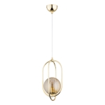 LAMPA WISZĄCA ALFA BINAR ZŁOTA 1xE14 / 61253