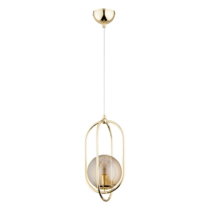 LAMPA WISZĄCA ALFA BINAR ZŁOTA 1xE14 / 61253