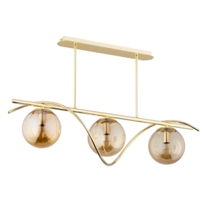 LAMPA SUFITOWA ALFA VARNA ZŁOTA 3xE14 / 62358