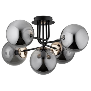 LAMPA SUFITOWA ALFA BOSS CZARNA 5xE14  / 63181