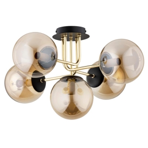 LAMPA SUFITOWA ALFA BOSS ZŁOTA 5xE14  / 63182