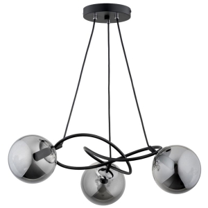 LAMPA SUFITOWA ALFA VELTA CZARNA 3xE14  / 62344