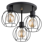 LAMPA SUFITOWA ALFA ORSO CZARNA 3xE27 / 62351