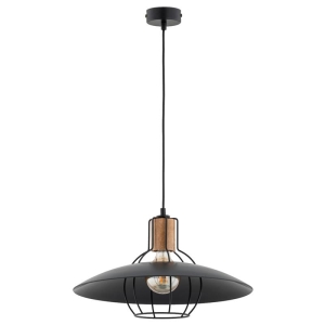 LAMPA WISZĄCA ALFA DOMINO GRAFITOWA 1xE27  / 61251