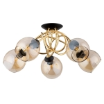 LAMPA SUFITOWA ALFA MODENA ZŁOTA 5xE27  / 63179