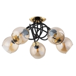 LAMPA SUFITOWA ALFA MODENA CZARNA 5xE27  / 63176