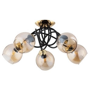 LAMPA SUFITOWA ALFA MODENA CZARNA 5xE27  / 63176