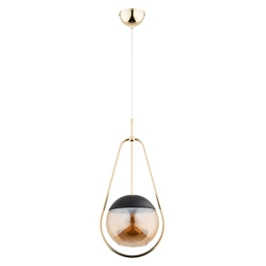 LAMPA WISZĄCA ALFA ELDORADO 200 CZARNO-ZŁOTA 1xE27 / 61247
