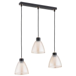 LAMPA WISZĄCA ALFA ANION CZARNA 3xE27 / 62266