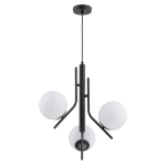 LAMPA WISZĄCA ALFA ESTEL CZARNO-BIAŁA 3xE14 / 62331