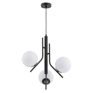 LAMPA WISZĄCA ALFA ESTEL CZARNO-BIAŁA 3xE14 / 62331
