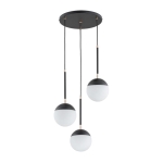 LAMPA WISZĄCA ALFA VOLDA REX CZARNO-BIAŁA 3xE14 / 62334