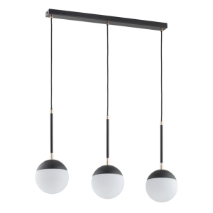 LAMPA WISZĄCA ALFA VOLDA REX CZARNO-BIAŁA 3xE14 / 62333