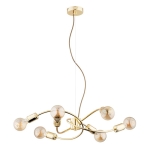LAMPA WISZĄCA ALFA KARUZO ZŁOTA 6xE27 / 63163