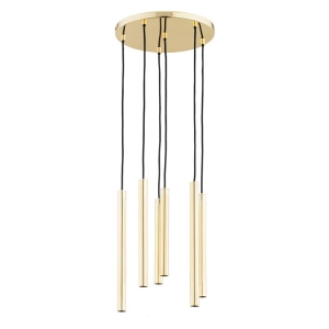 LAMPA WISZĄCA ALFA COLLET ZŁOTA 6xG9 LED / 63162