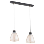 LAMPA WISZĄCA ALFA ANION CZARNA 2xE27 / 62263