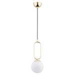 LAMPA WISZĄCA ALFA VAVIL 150 PRO ZŁOTA 1xE14 / 61232