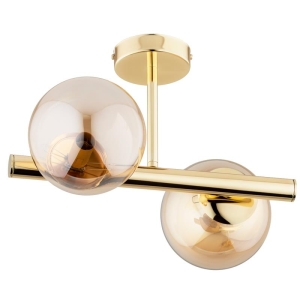LAMPA SUFITOWA ALFA ERAL ZŁOTA 2xE14 / 62323