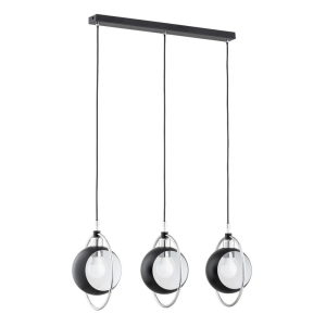 LAMPA WISZĄCA ALFA OLIMPIA CZARNA 3xE27 / 62318