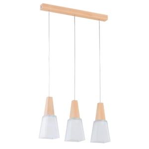 LAMPA WISZĄCA ALFA MORINA DREWNIANA 3xE27 / 62316