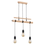 LAMPA WISZĄCA ALFA GENTO PRO DREWNIANA 3xE27 / 62314