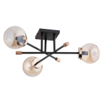 LAMPA SUFITOWA ALFA TRANSFER MAX CZARNA 3xE14 / 62308