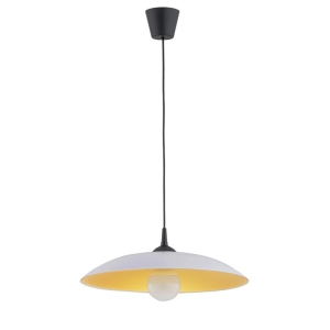 LAMPA WISZĄCA ALFA BETULA CZARNO-BIAŁA 1xE27 / 61191