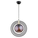 LAMPA WISZĄCA ALFA MANDI TREX CZARNA 1xE27 / 61190