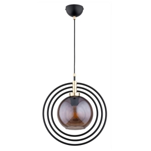 LAMPA WISZĄCA ALFA MANDI TREX CZARNA 1xE27 / 61190