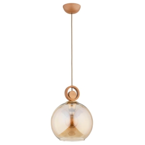 LAMPA WISZĄCA ALFA SARA BIG DREWNIANA 1xE27 / 61184