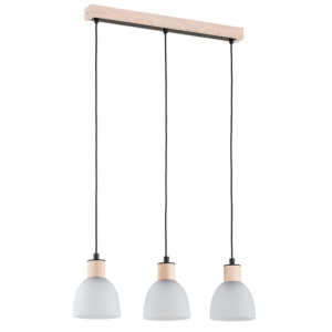 LAMPA WISZĄCA ALFA NATUR BIS 3 DREWNIANA 3xE27 / 62306