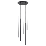 LAMPA WISZĄCA ALFA CARMEN CZARNA 5xG9 LED  / 63147
